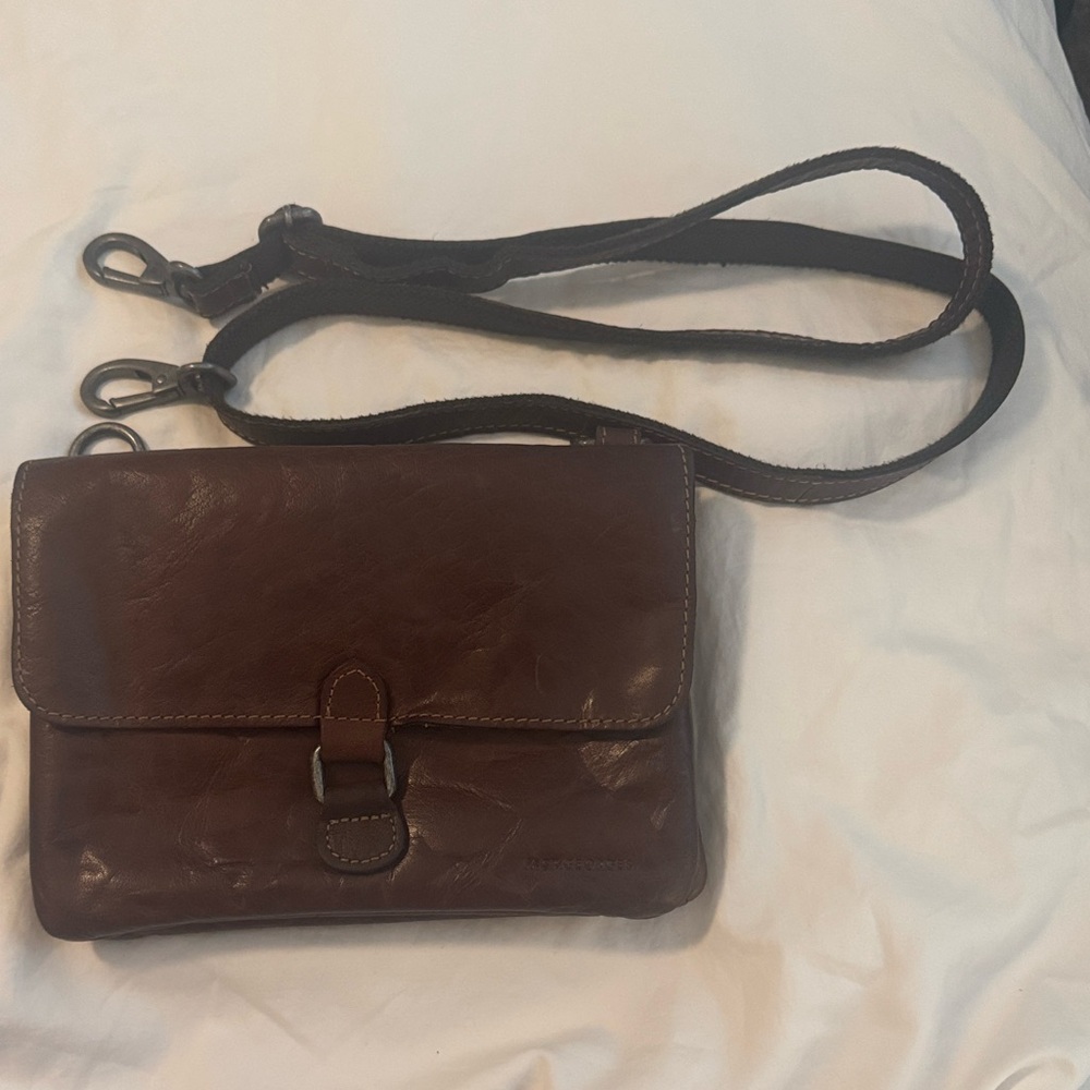 Chocolate Leather crossbody bag